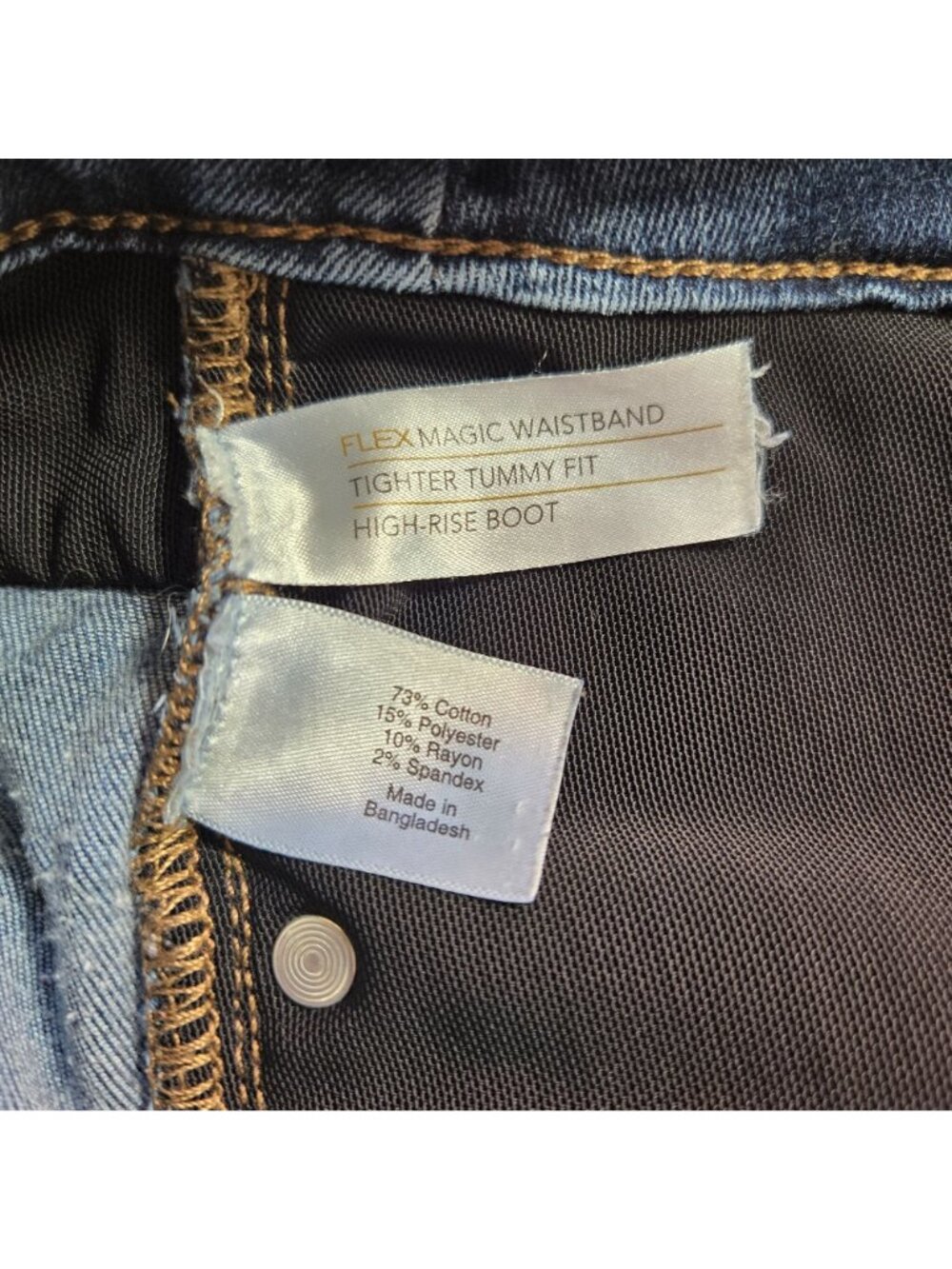 Lane Bryant Flex Magic Waistband Tighter Tummy High-Rise Bootcut Jeans Plus 22 - Picture 10 of 11